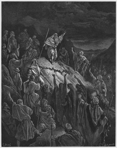 ギュスターヴドール聖書：ユダヤ人難民に訴えるマタティアス 作： Gustave Dore
